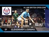 Squash: Mo. Elshorbagy v Gawad - Allam British Open 2016 - Men's SF Highlights