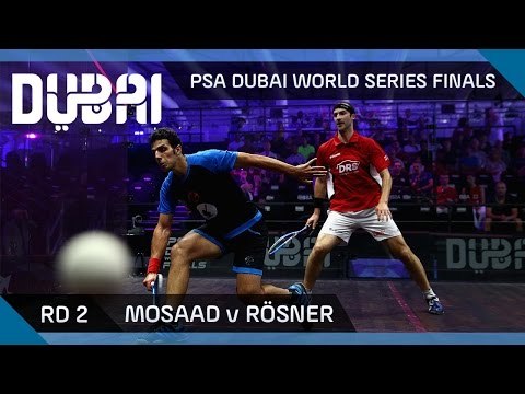 Squash: Mosaad v Rösner - PSA Dubai World Series Finals - Men's Rd 2 Highlights