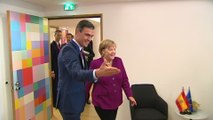 Pedro Sánchez se reúne con Angela Merkel en Bruselas
