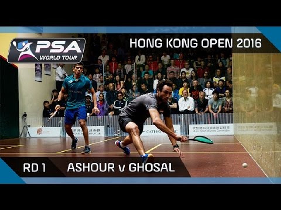 Squash: Hong Kong Open 2016 - Ashour v Ghosal ...
