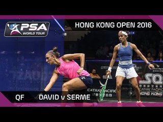 Squash: Hong Kong Open 2016 - David v Serme - QF Highlights