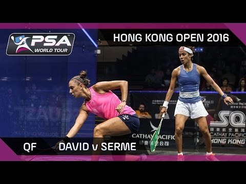 Squash: Hong Kong Open 2016 - David v Serme - QF Highlights