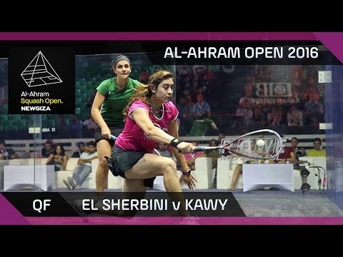 Squash: El Sherbini v Kawy - Al-Ahram Open 2016 - QF Highlights