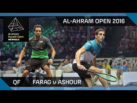 Squash: Farag v Ashour - Al-Ahram Open 2016 - QF Highlights