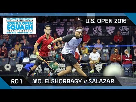 Squash: Mo. ElShorbagy v Salazar - U.S. Open 2016 - Rd 1 Highlights