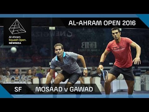 Squash: Mosaad v Gawad - Al-Ahram Open 2016 - SF Highlights