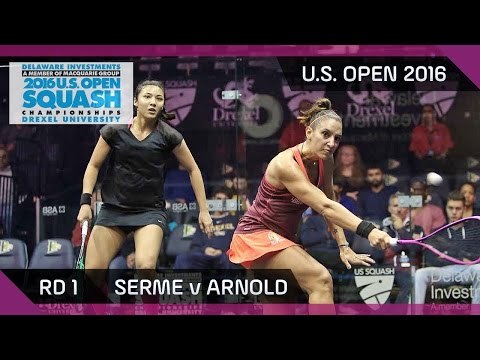 Squash: Serme v Arnold - U.S. Open 2016 - Rd 1 Highlights