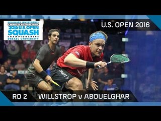 Squash: Willstrop v Abouelghar - U.S. Open 2016 - Rd 2 Highlights