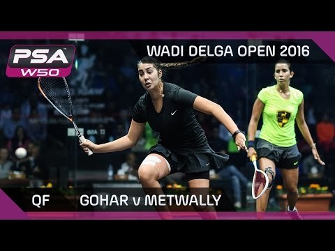 Squash: Gohar v Metwally - Wadi Degla Open 2016 QF Highlights
