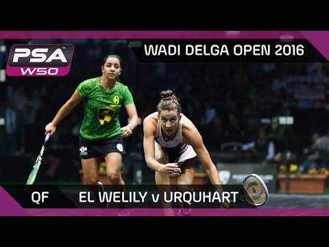 Squash: El Welily v Urquhart - Wadi Degla Open 2016 QF Highlights