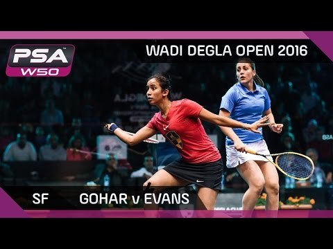 Squash: Gohar v Evans - Wadi Degla Open 2016 SF Highlights