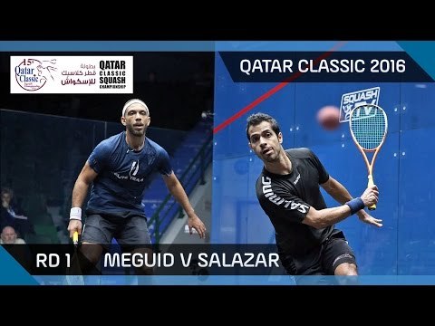 Squash: Meguid v Salazar - Qatar Classic 2016 Rd 1 Highlights