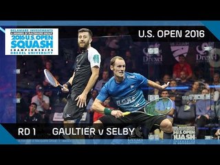 Squash: Gaultier v Selby - U.S. Open 2016 - Rd 1 Highlights