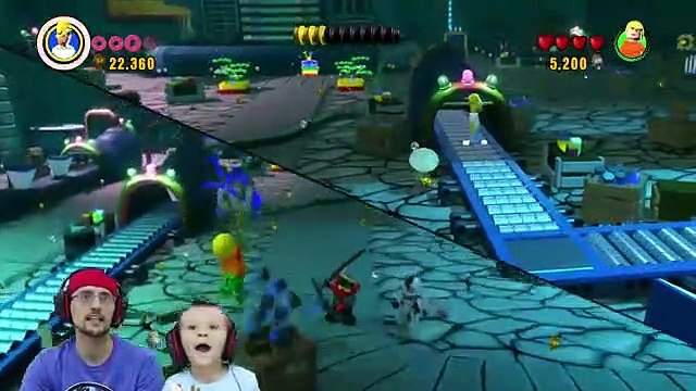 AQUAMAN TAKES A BATH! Lets Build & Play LEGO Dimensions #16- Saruman Snake Boss Battle (FGTEEV)