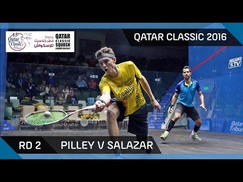 Squash: Pilley v Salazar - Qatar Classic Rd 2 Highlights