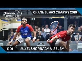 Squash: Mo.ElShorbagy v Selby - Channel VAS Championship at St Georges Hill 2016 Rd 1 Highlights