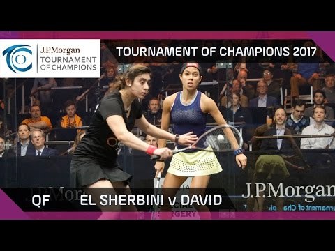 Squash: El Sherbini v David - Tournament of Champions 2017 QF Highlights