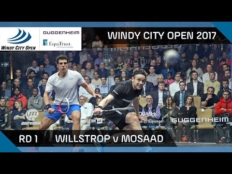 Squash: Willstrop v Mosaad - Windy City Open 2017 Rd 1 Highlights