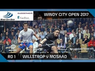 Squash: Willstrop v Mosaad - Windy City Open 2017 Rd 1 Highlights