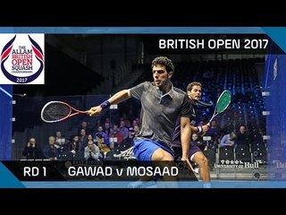 Download Video: Squash: Gawad v Mosaad - British Open 2017 Rd 1 Highlights