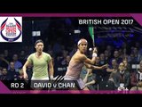 Squash: David v Chan - British Open 2017 Rd 2 Highlights