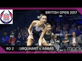 Squash: Urquhart v Abbas - British Open 2017 Rd 2 Highlights