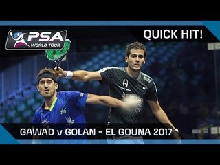 Squash: Quick Hit! - "Unbelievable Rally, and the Fist Pump" Gawad v Golan