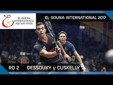 Squash: Dessouky v Cuskelly - El Gouna International 2017 Rd 2 Highlights