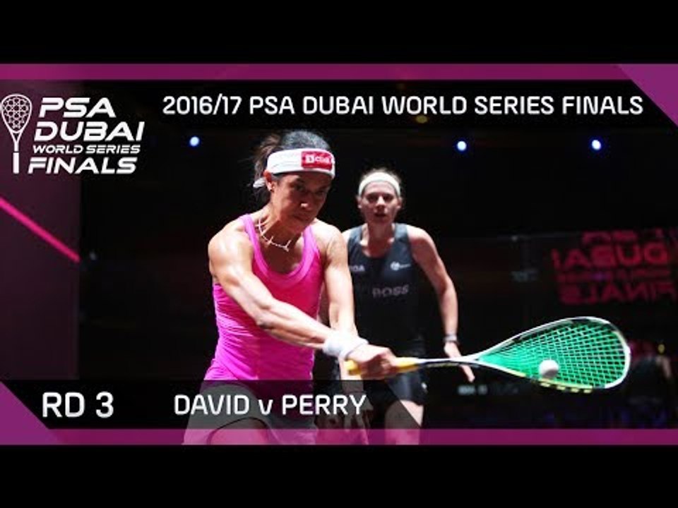 Squash: David v Perry - Rd 3 - PSA Dubai World Series Finals 2016/17