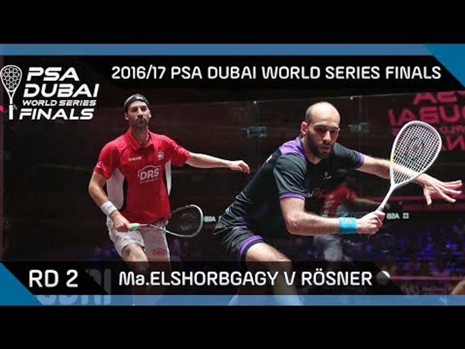 Squash: Ma.ElShorbagy v Rösner - Rd 2 - PSA Dubai World Series Finals 2016/17