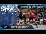 Squash: Men's QF Roundup Pt.1 - Open International de Squash de Nantes 2017