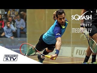 "Triple dive, and then the shot on his knees!" MegaRally - Salazar v Gawad