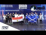 Squash: Egypt v Scotland - Men's World Team Champs 2017 - Quarter Final Highlights