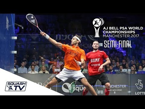 Squash: Mo. ElShorbagy v Gaultier - AJ Bell PSA World Champs 2017 Semi-Final Highlights