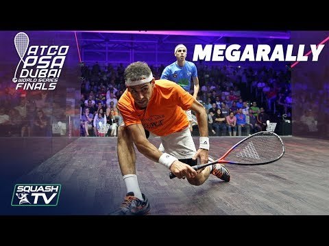 They're both bent over double after that! - Squash MegaRally - ElShorbagy v Farag