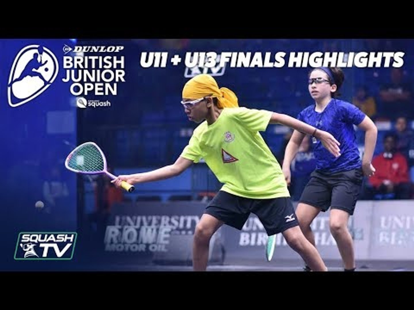 Squash: Dunlop British Junior Open 2019 - U11 + U13 Final Highlights -  video Dailymotion