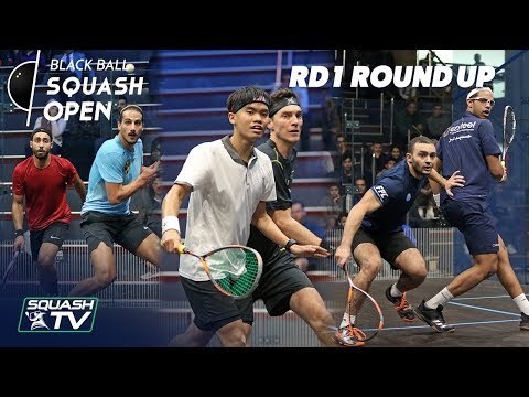 Squash: CIB Black Ball Squash Open 2018 - Rd 1 Roundup