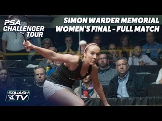 Squash: Cornett v Turmel - Women's Final - Full Match - Simon Warder Memorial 2018