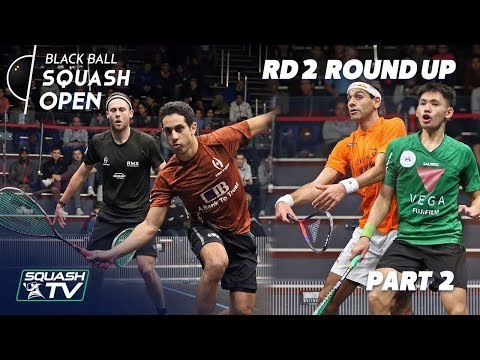 Squash: CIB Black Ball Squash Open 2018 - Rd 2 Roundup P2