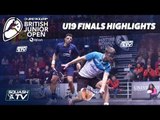 Squash: Dunlop British Junior Open 2019 - U19 Finals Highlights