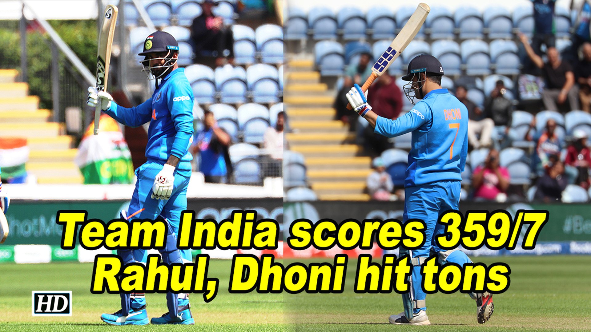 Team India Scores 359 7 Rahul Dhoni Hit Tons Video Dailymotion