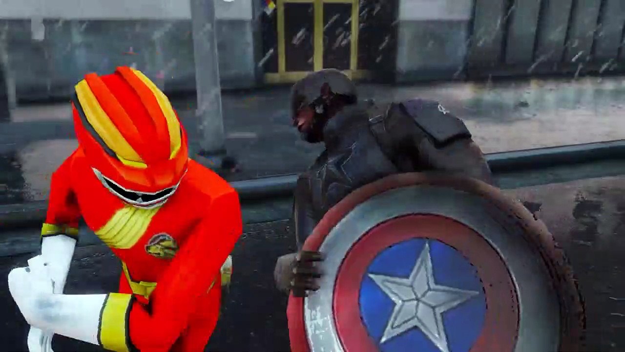 CAPTAIN AMERICA VS GAO RED (Gaoranger) - Epic Battle