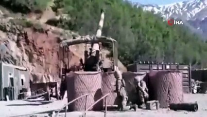 Pençe Harekatında topçular terör hedeflerini tam isabet vuruyor