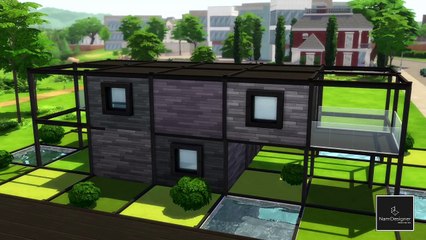 Mẫu thiết kế mô hình nhà hộp 2 / Box house design 2