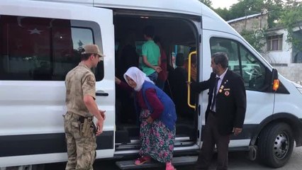 Şehit aileleri ve gaziler iftarda bir araya geldi