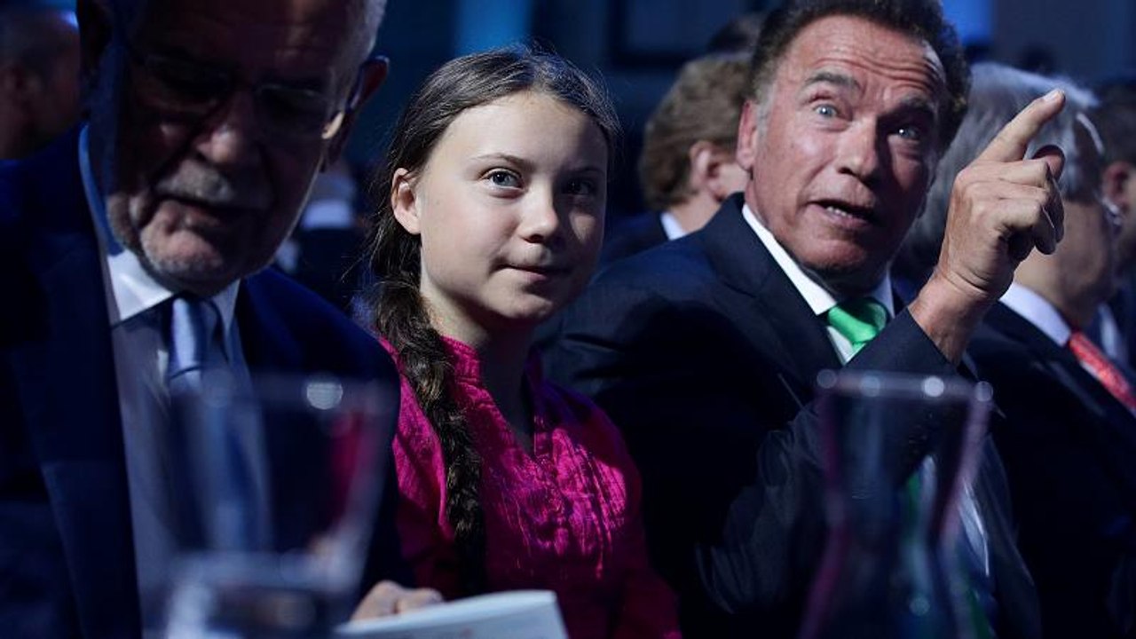 Prominentes Duo für den Klimakampf: Schwarzenegger und Greta Thunberg machen Druck