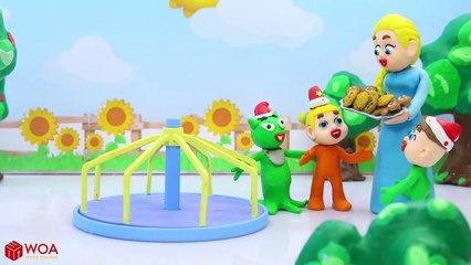 SUPERHERO BABY ALIEN HOME COMING  Play Doh Cartoons For Kids