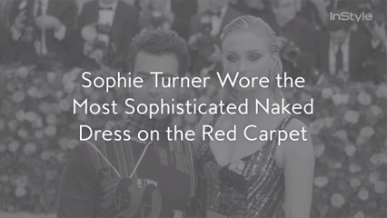 Sophie Turner Wore the Most Sophisticated Naked Dress on the Red Carpet