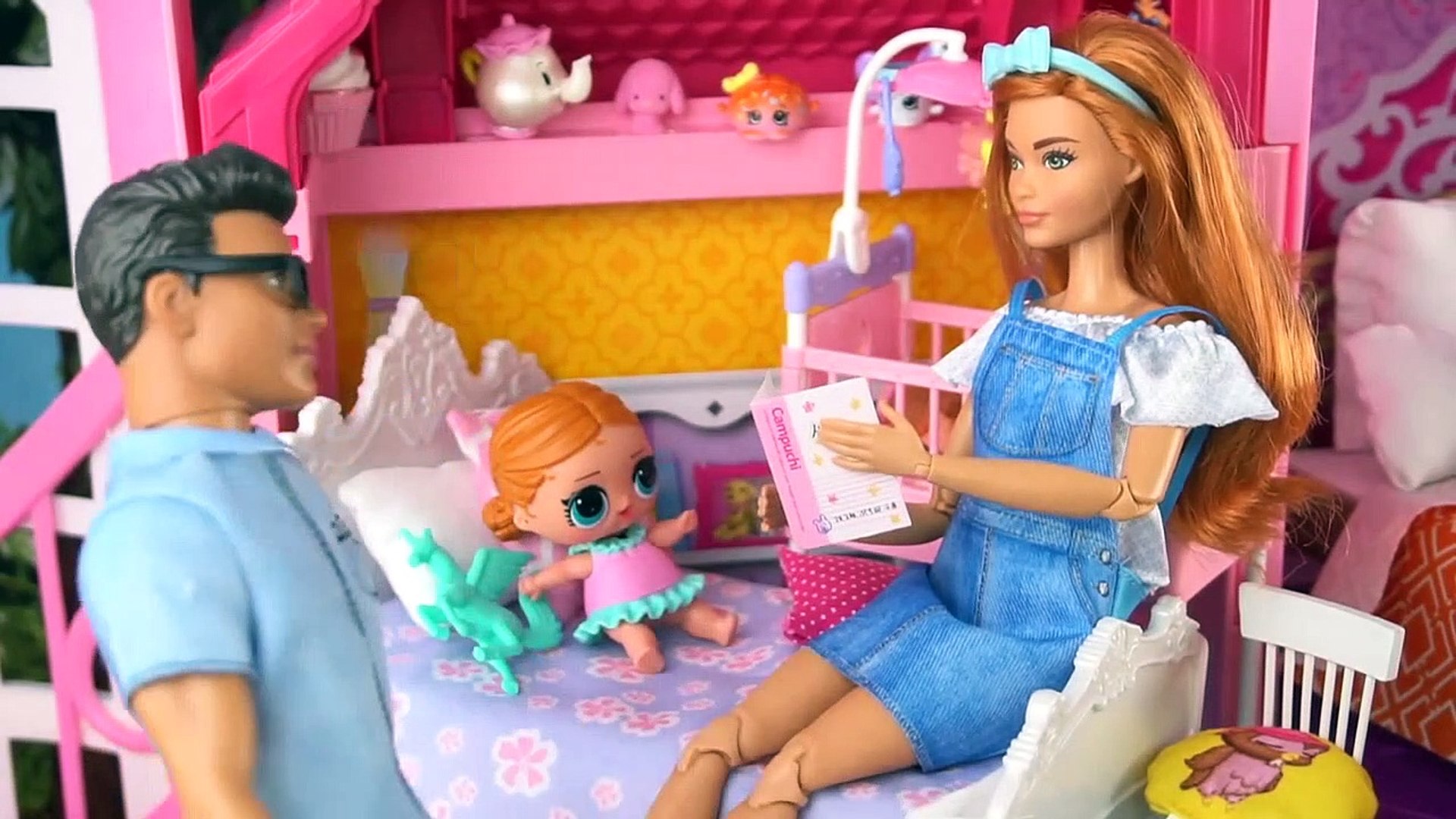 Bebés LOL Surprise y Mama Barbie Rutina de Noche en Familia - Vidéo  Dailymotion