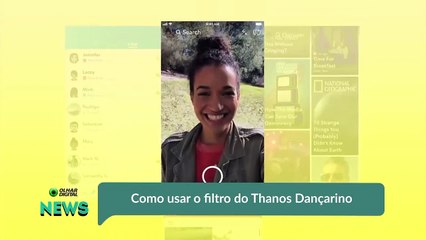 Como usar o filtro do Thanos Dançarino